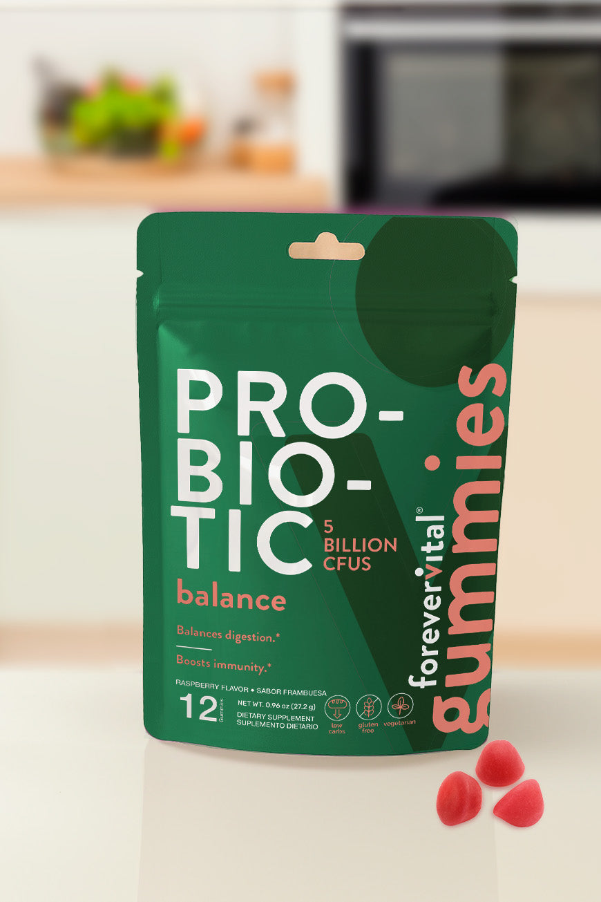 Dispensador de gomitas probióticas Forevervital x10