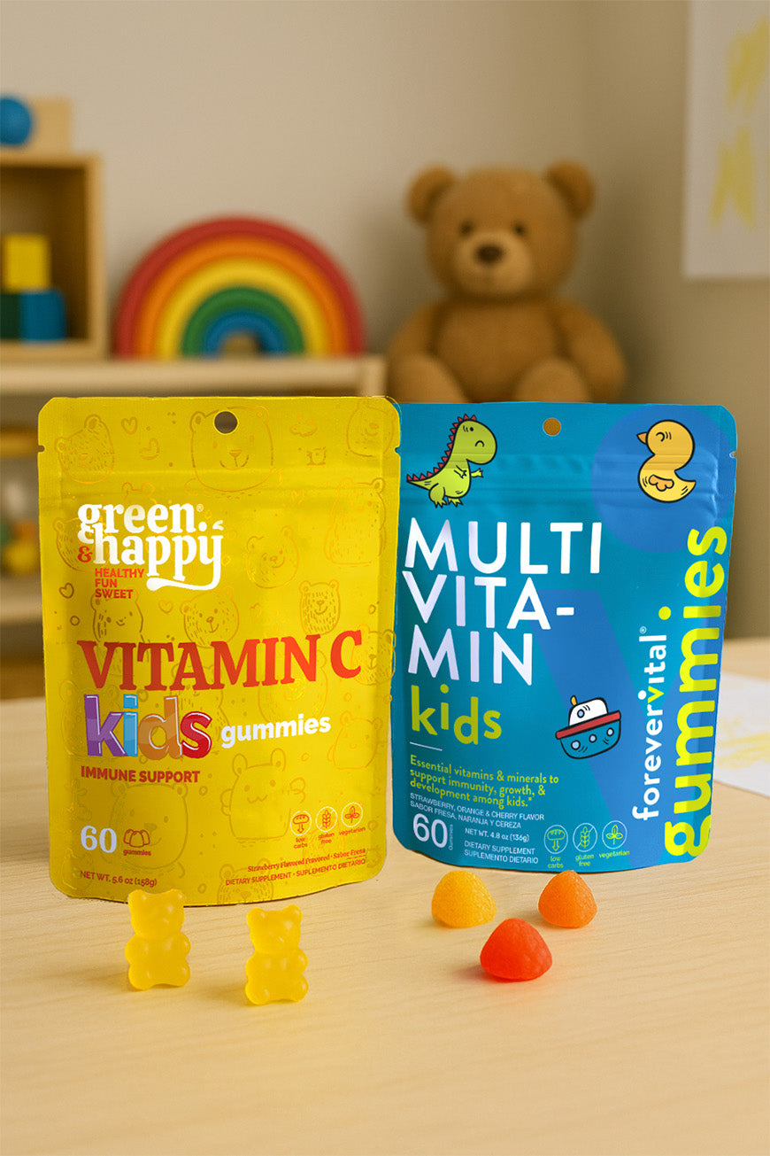 Gomitas de vitamina C y zinc Green & Happy Kids