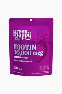 Gomitas de biotina Green &amp; Happy de 10 000 mcg 