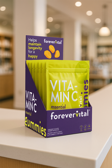 Dispensador de gomitas de vitamina C Forevervital x10 