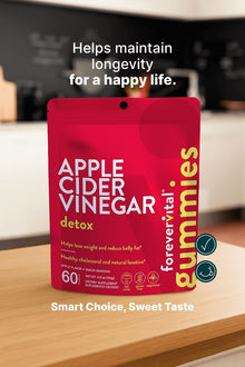 Gomitas desintoxicantes de vinagre de sidra de manzana Forevervital 