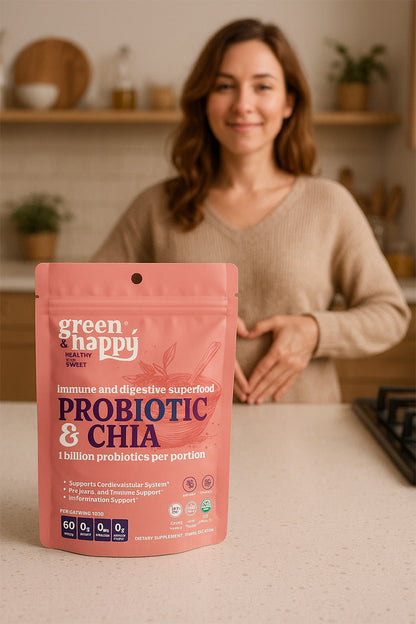 Probiótico y chía Green &amp; Happy 