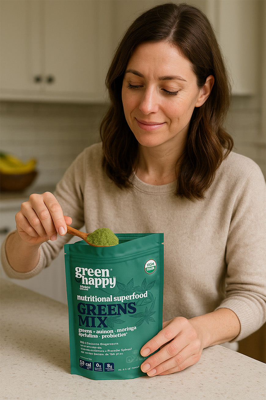 Mezcla de verdes y verdes felices 