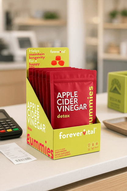 Forevervital Apple Cider Vinegar Gummies Dispenser x10