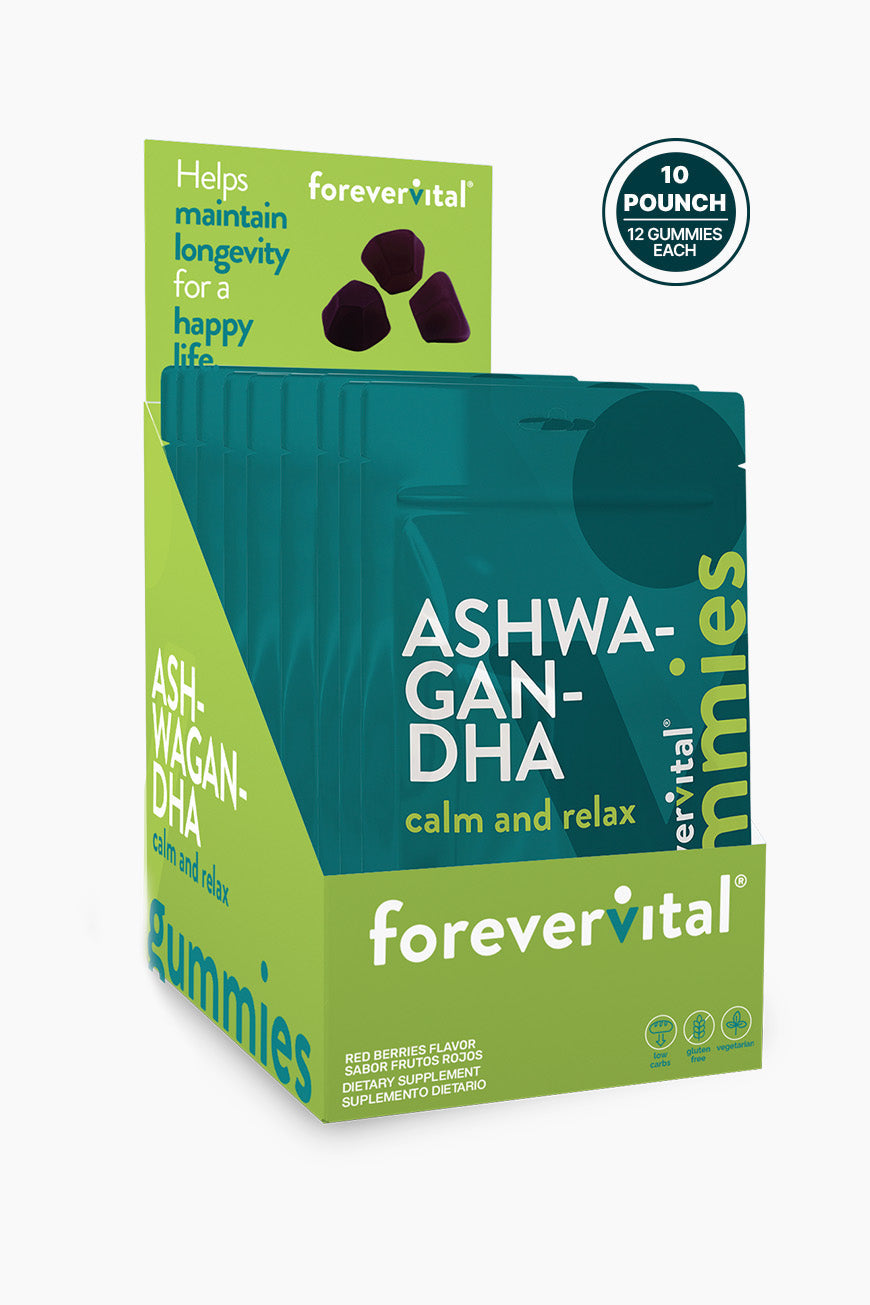 Forevervital Ashwagandha Gummies Dispenser x10