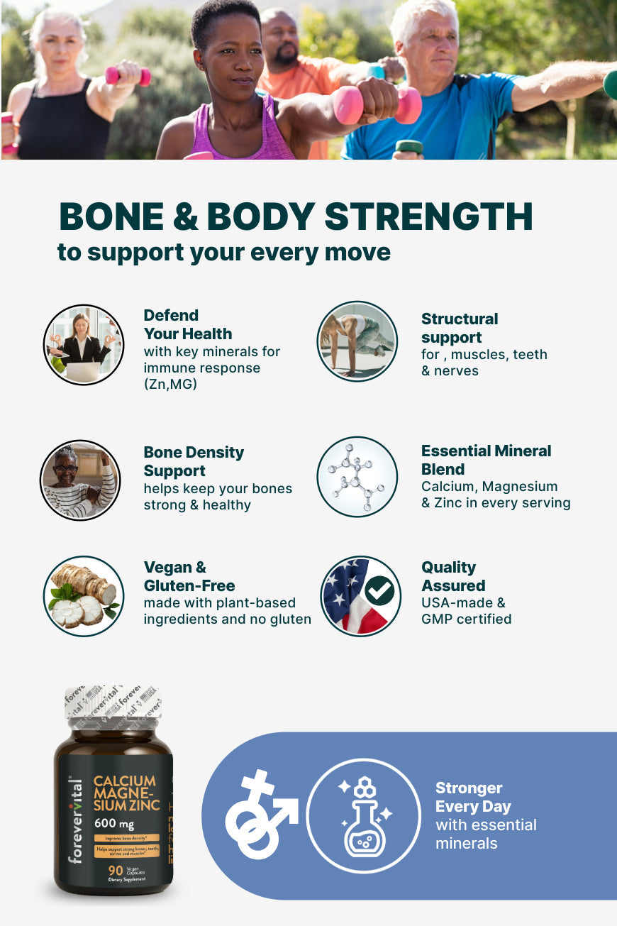 Forevervital Calcium Magnesium Zinc 600mg