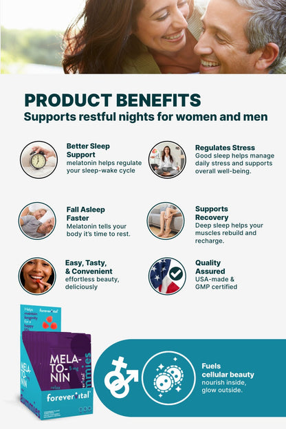 Forevervital Melatonin Gummies Dispenser x10