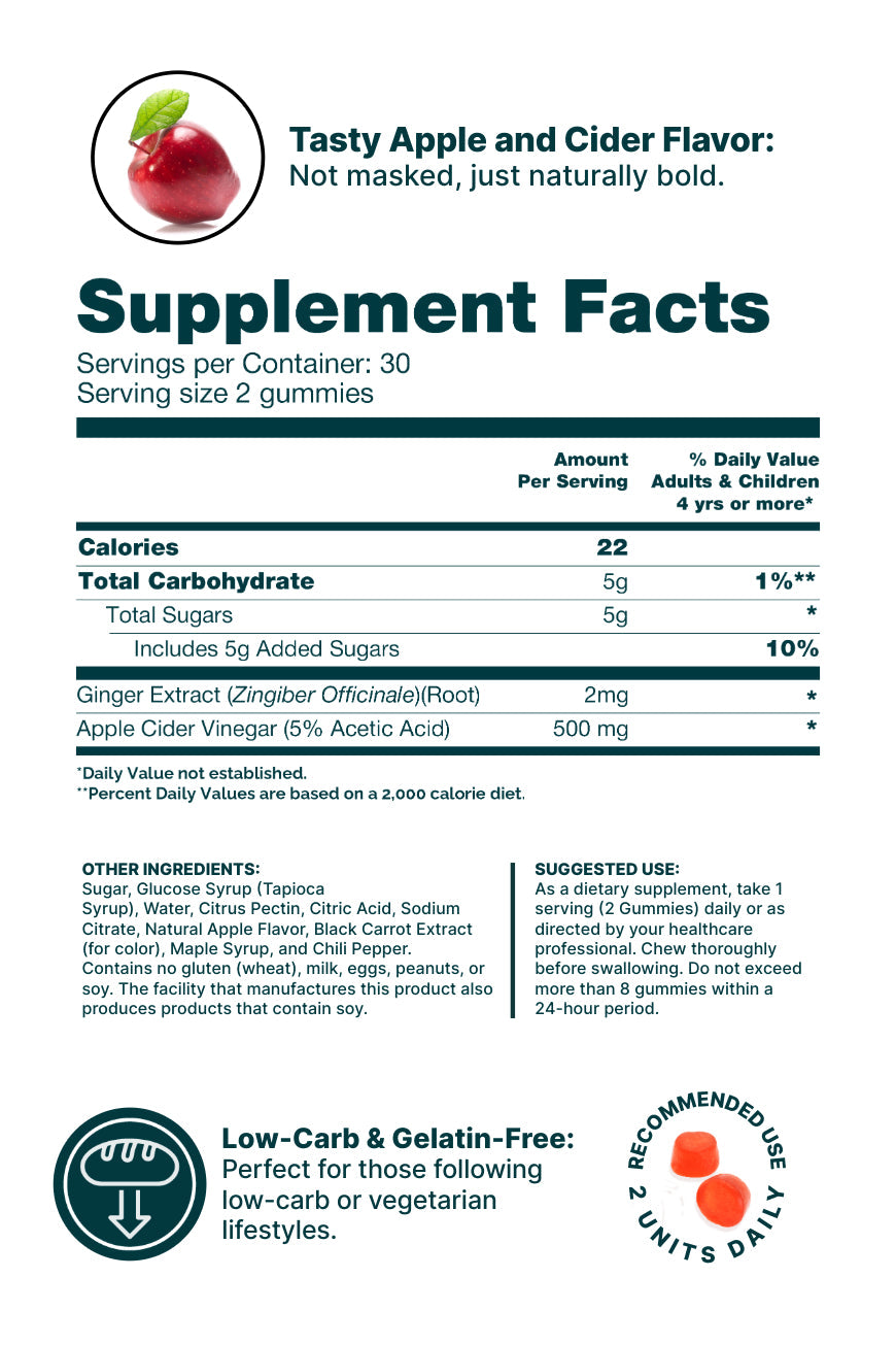 Forevervital Apple Cider Vinegar Gummies Dispenser x10
