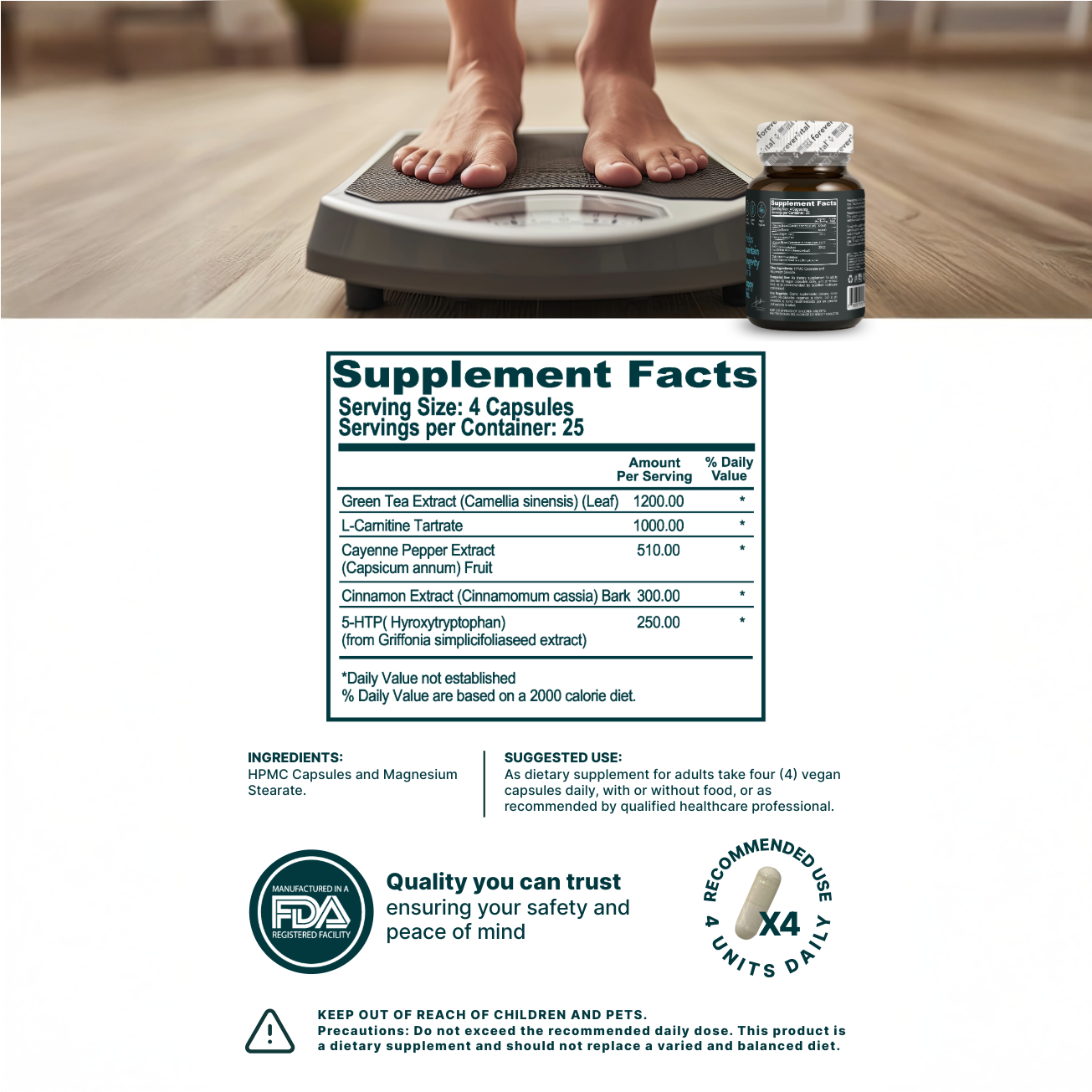 Complejo de apoyo GLP-1 de Forevervital 