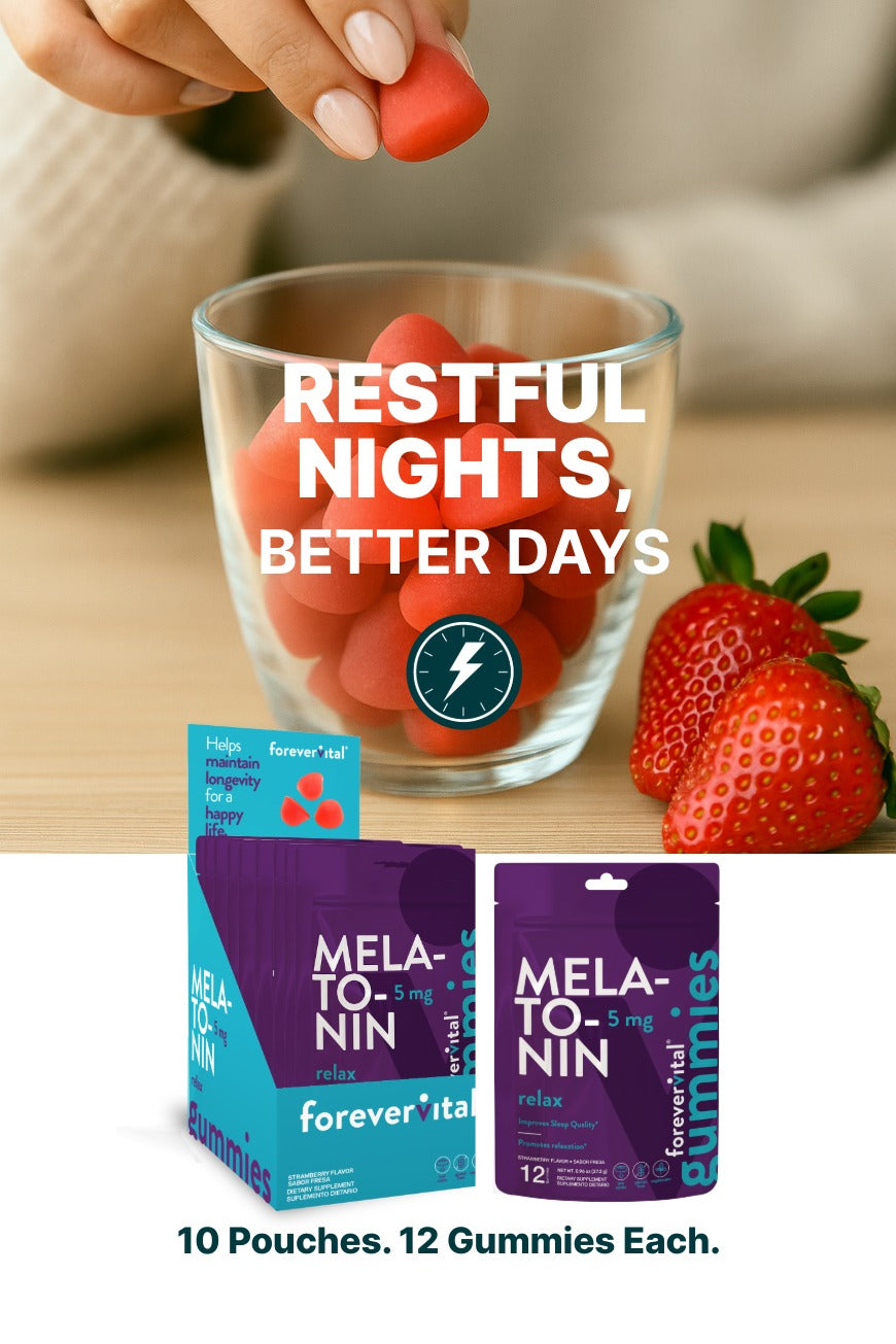 Forevervital Melatonin Gummies Dispenser x10