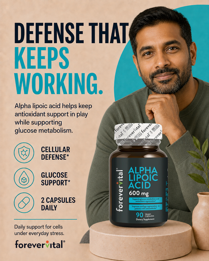 Ácido alfa lipoico Forevervital 600 mg 